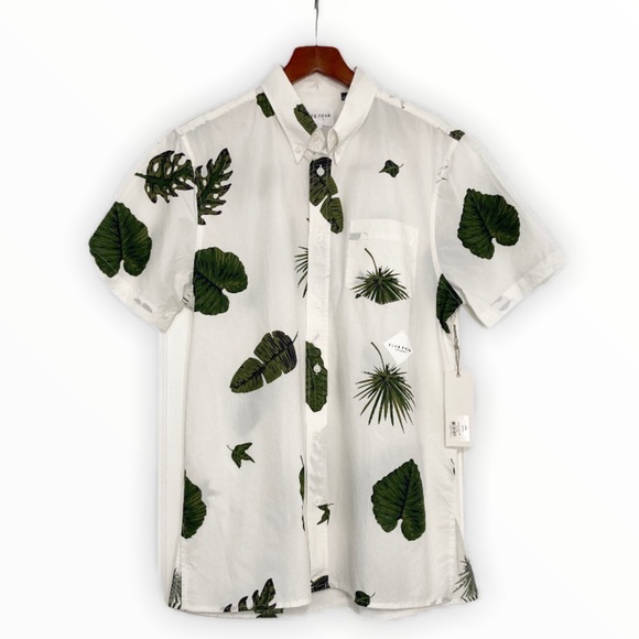 Five Four Other - NWT! Five Four Corby Short Sleeve Tropical Shirt M